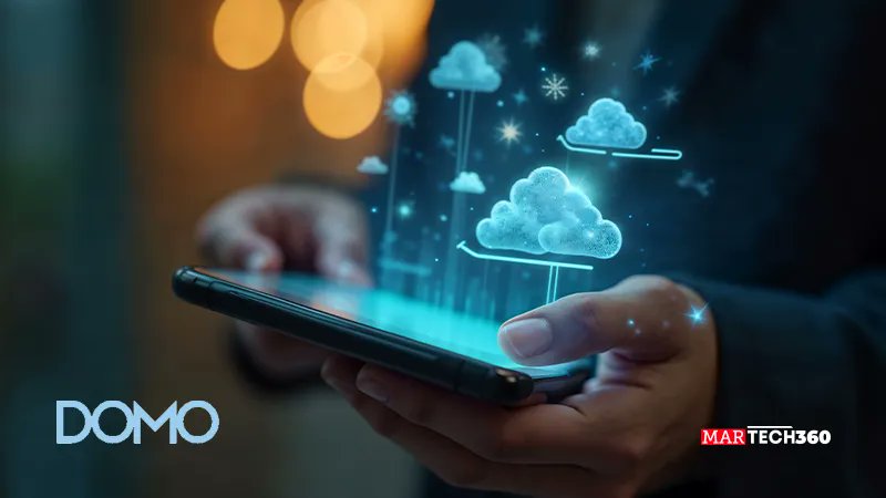 360MarTech's tweet card. Domo enhances Snowflake integration, letting users query, load, and process cloud data directly for faster, streamlined insights without duplication.