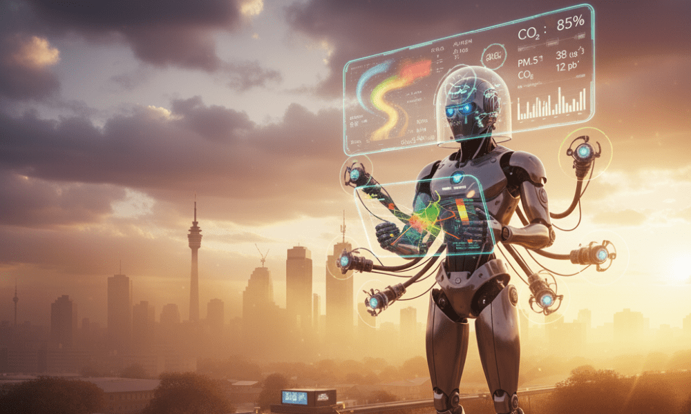 GadgetZA's tweet card. Deep learning is improving air pollution forecasting through advanced data integration and modelling.