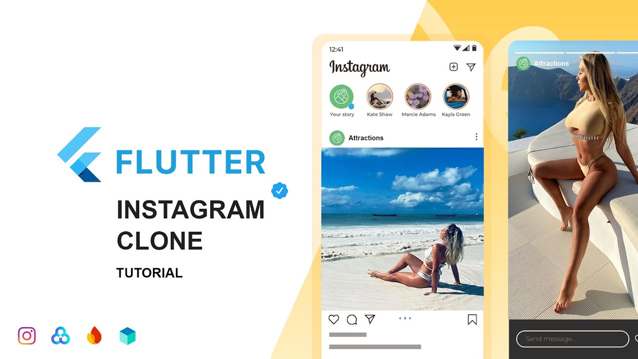 ProgramsArt's tweet card. 📱 Build an Instagram Clone Home Screen UI with Flutter | Step-by-S...