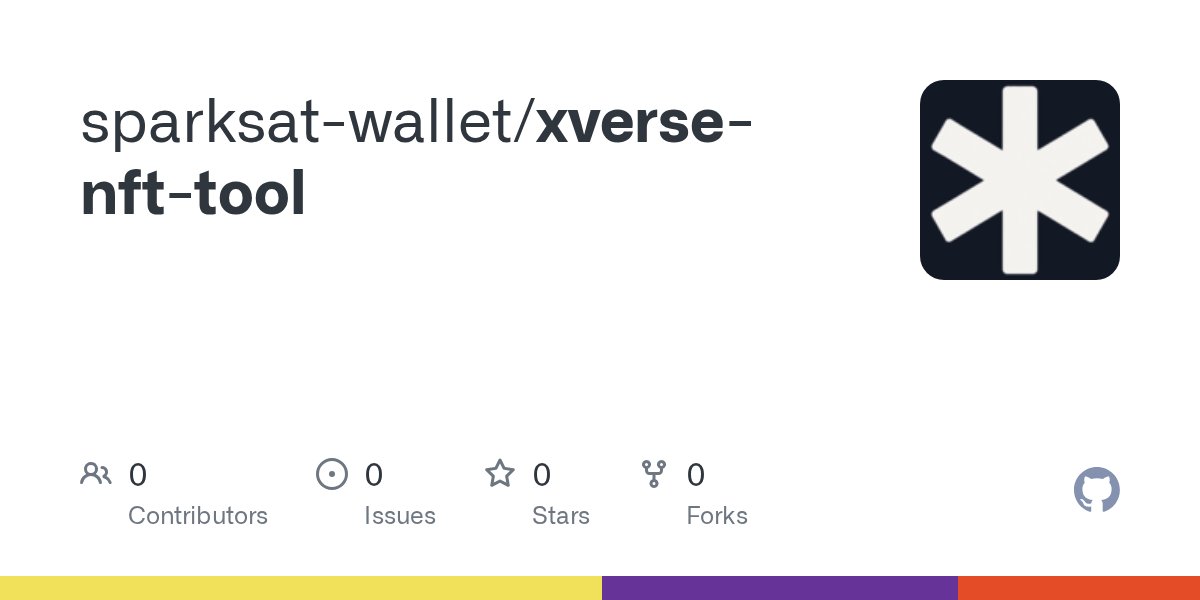 satonspark's tweet card. Contribute to sparksat-wallet/xverse-nft-tool development by creating an account on GitHub.