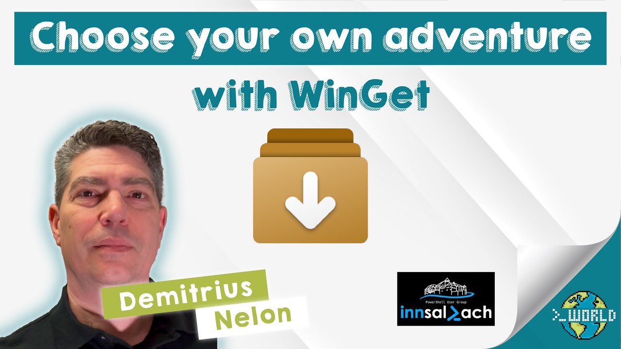 SynEdgy's tweet card. Choose your own adventure with WinGet Demitrius Nelon