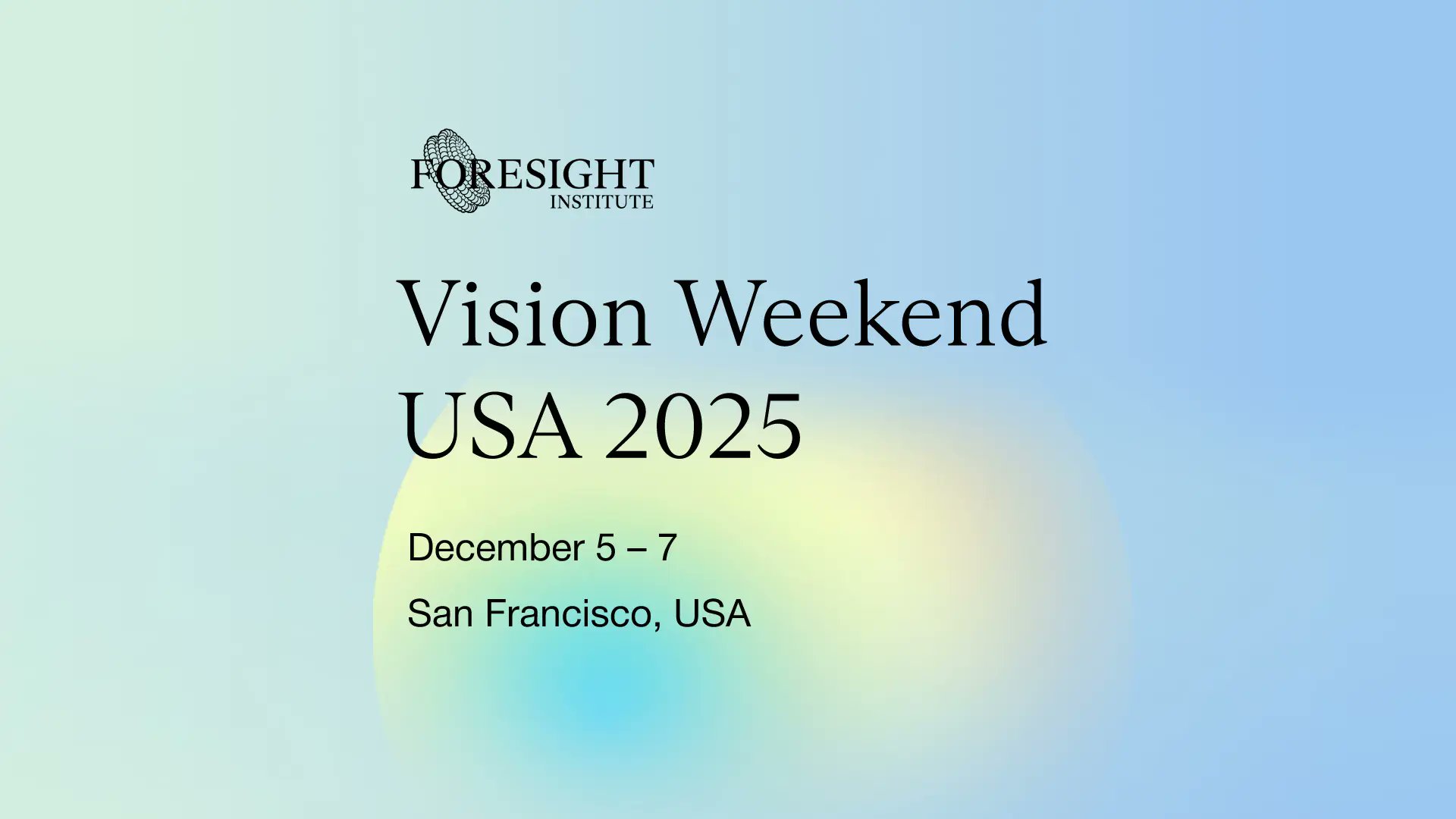 allisondman's tweet card. Vision Weekend USA 2025 - Foresight