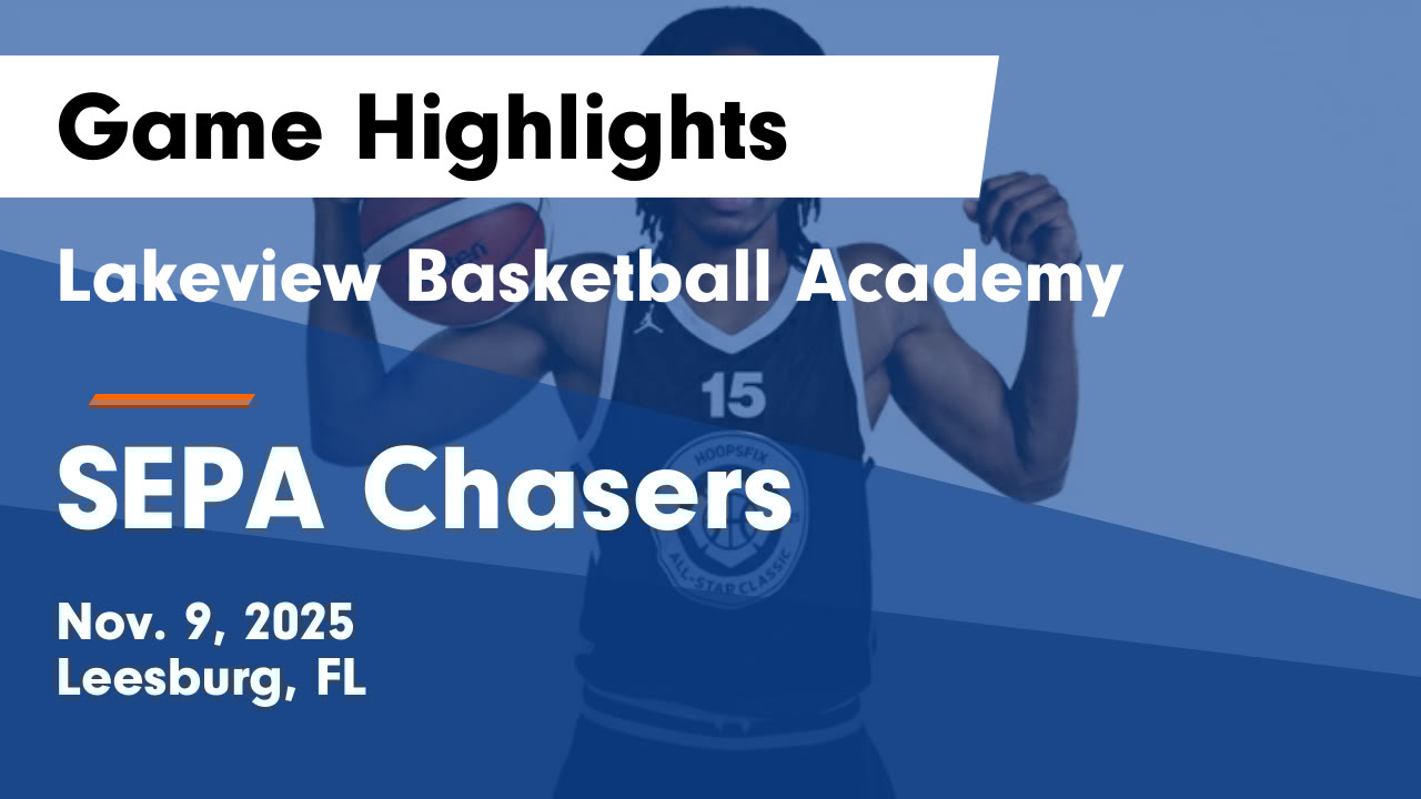 LBABball's tweet card. Lakeview Basketball Academy vs SEPA Chasers Game Highlights - Nov. 9, 2025