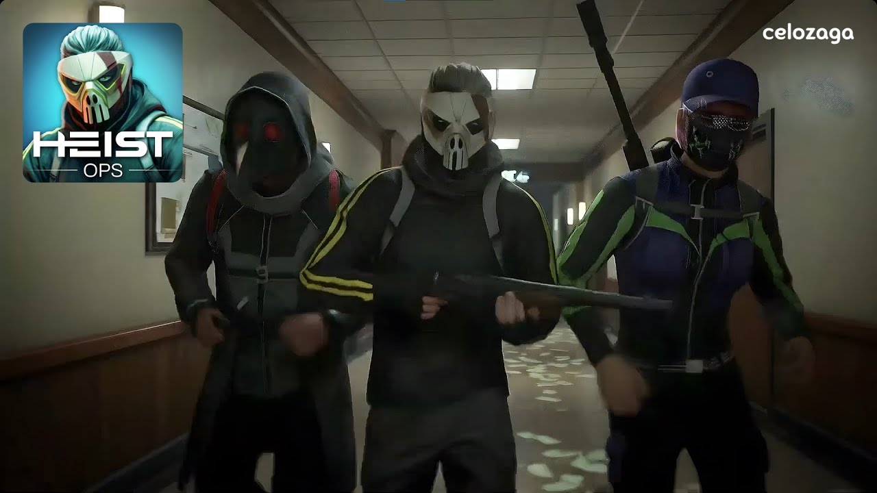 CeloZagaTV's tweet card. Heist-Ops: Top-down Shooter - Gameplay Walkthrough (Android, iOS)