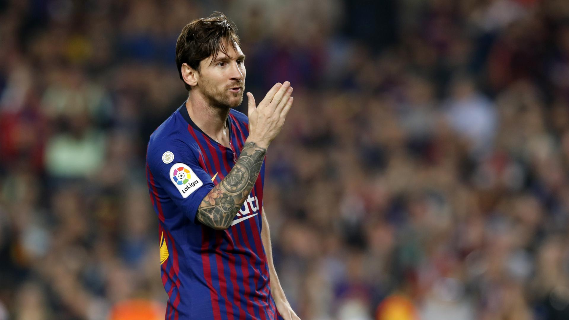 FCBarcelona's tweet card. The Argentine star can get another historic La Liga record against Eibar on Sunday