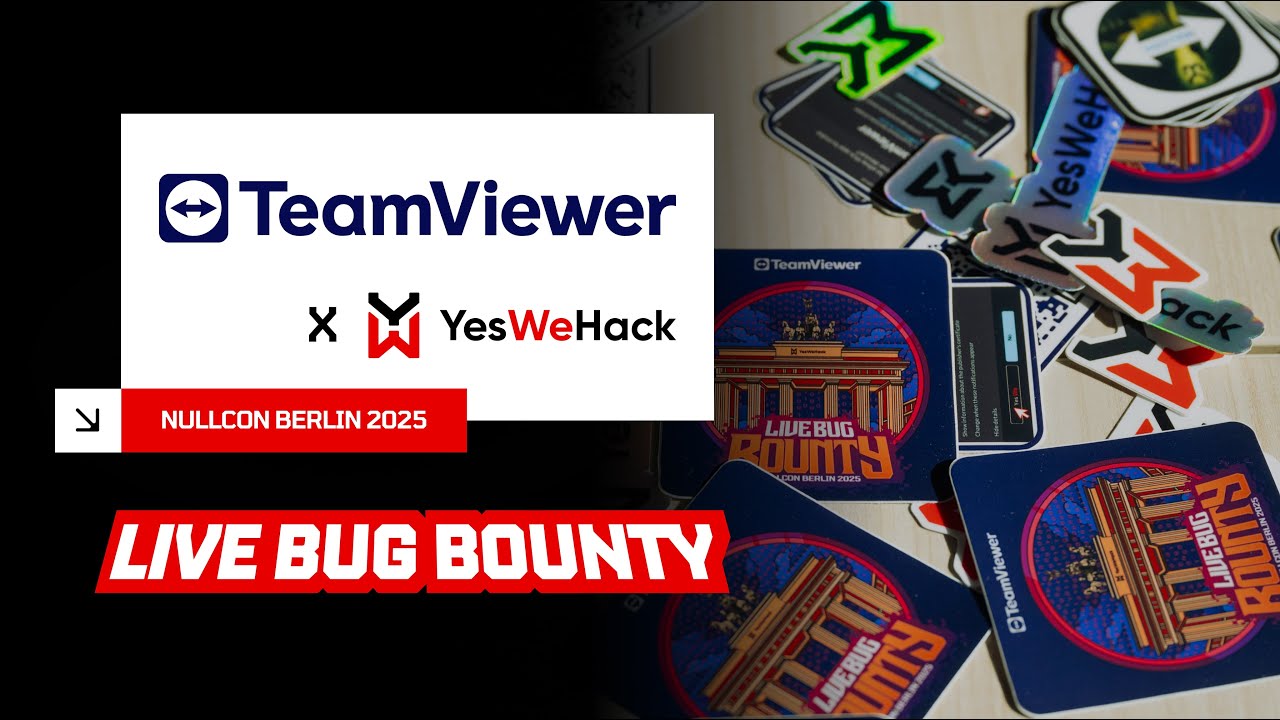 yeswehack's tweet card. TeamViewer x YesWeHack: Live Hacking Event at Nullcon Berlin 2025