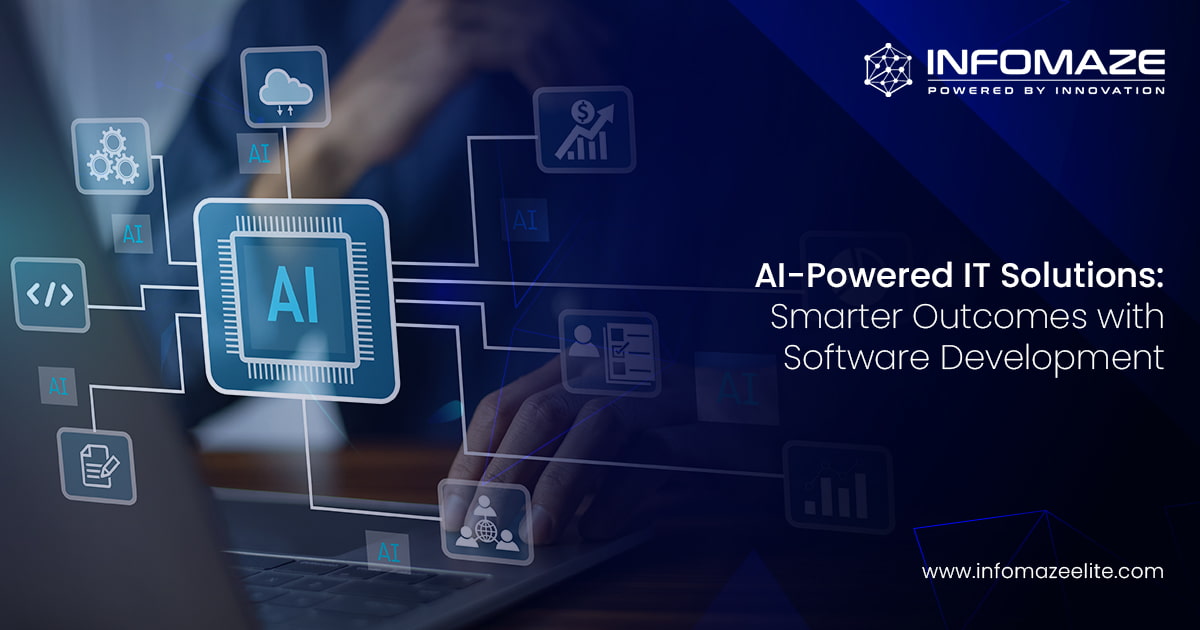 Soft_developmen's tweet card. From code generation to security, discover how AI software development is transforming IT operations and empowering innovation across industries.