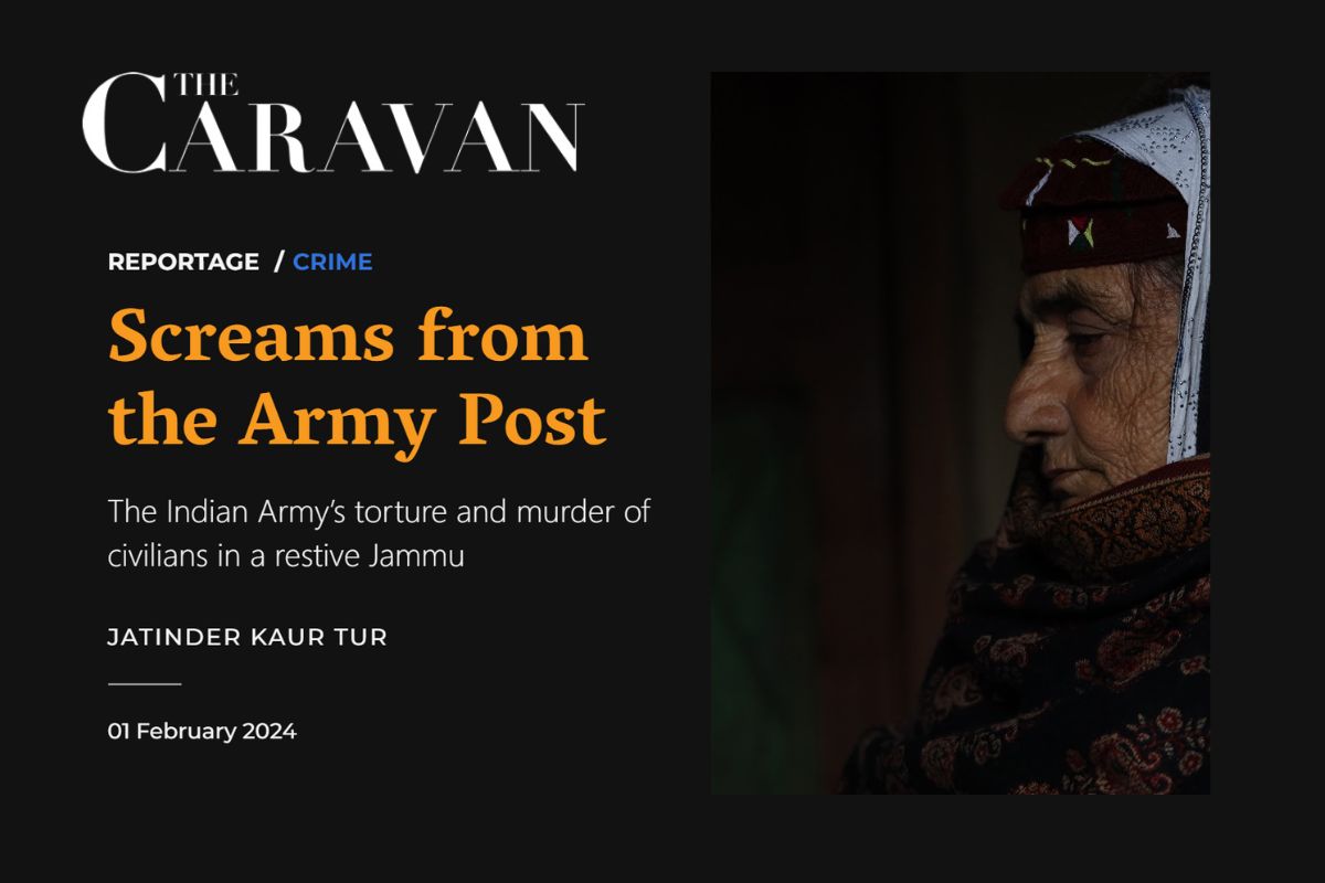 PoojaPrasanna4's tweet card. The Ministry of Information and Broadcasting has asked news magazine The Caravan to take down its story on the torture of civilians by the Indian Army in the he