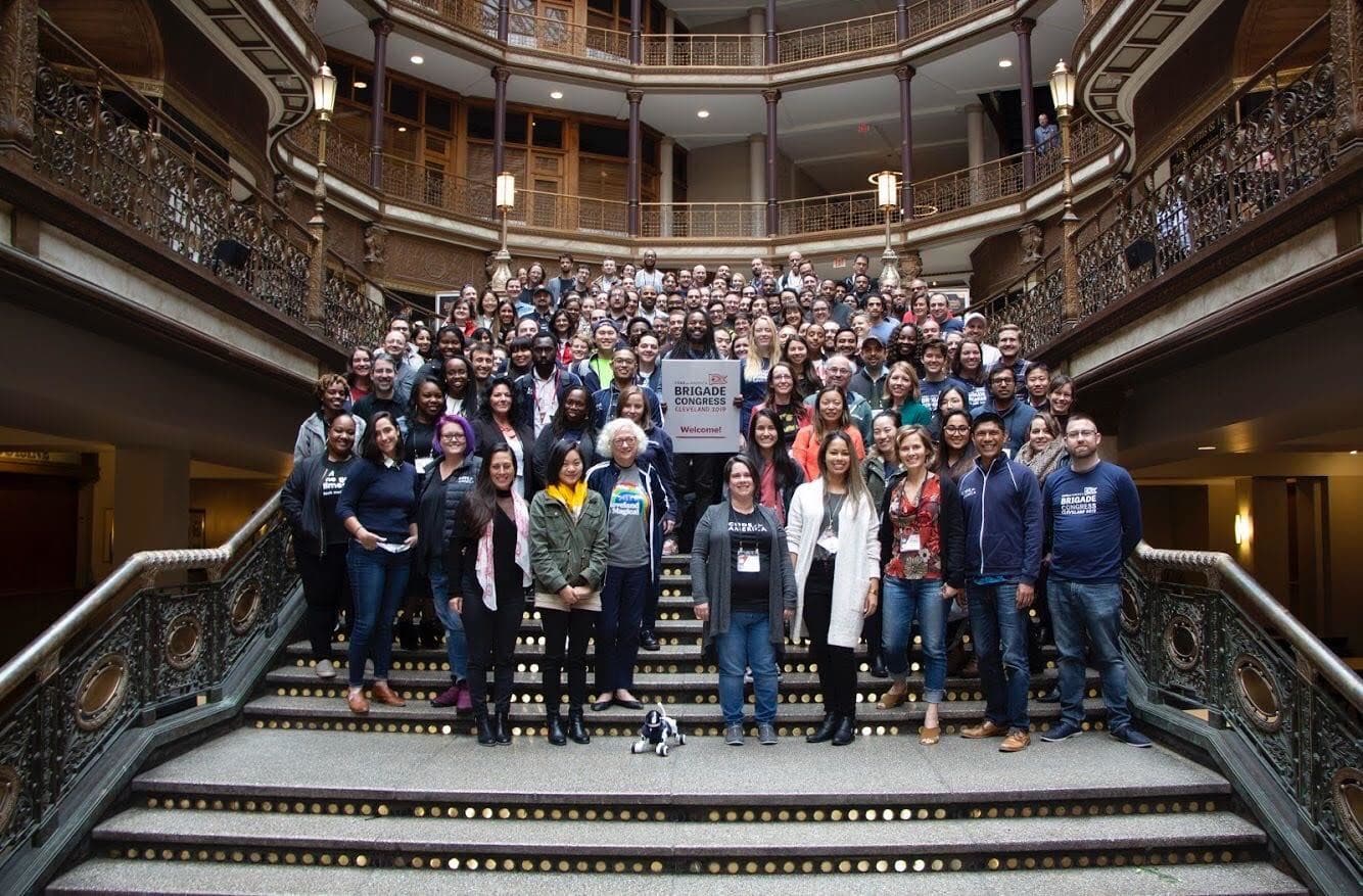 codeforamerica's tweet card. Bringing a National Network into One Room — Code for America