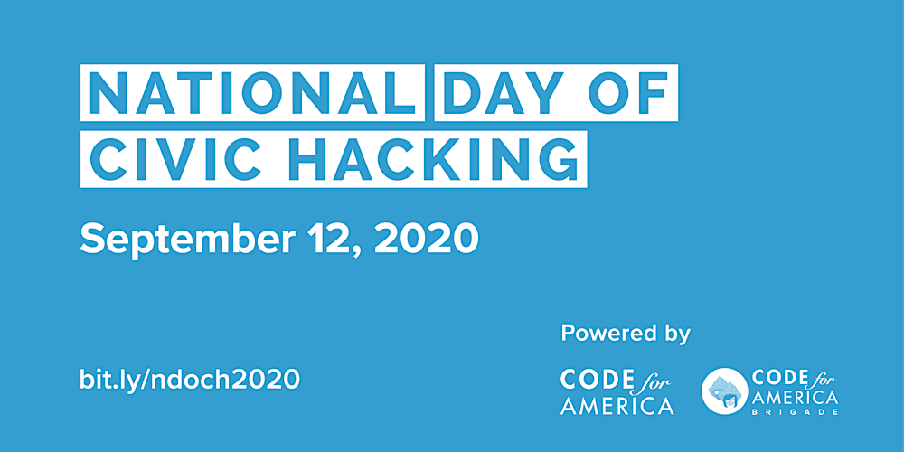codeforamerica's tweet card. Join Code for America and the Network for the 8th Annual National Day of Civic Hacking.