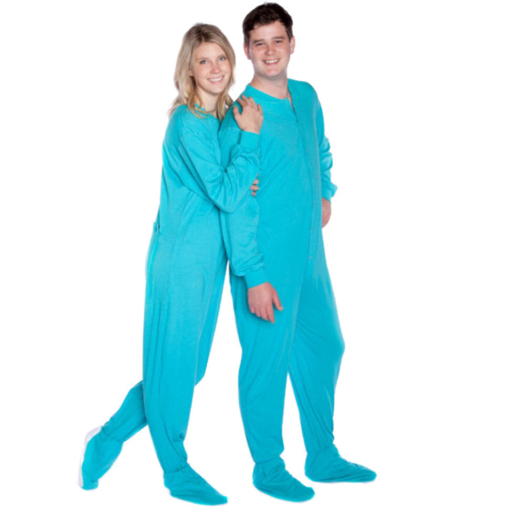 bigfeetpjs's tweet card. This bright turquoise color works well with mom and dad playing the royal king and queen or creating an upbeat feeling on movie night.