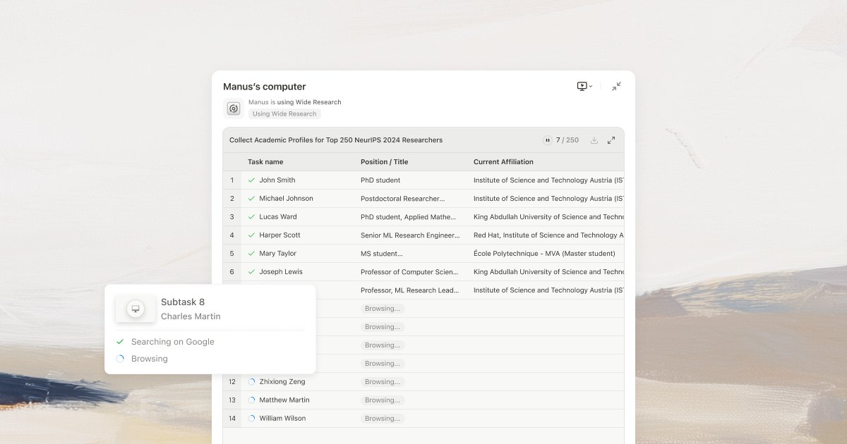 ManusAI's tweet card. One extension that turns any browser into an AI browser. Automate tasks in premium platforms, CRM systems, and authenticated services using your trusted local sessions. Full transparency and control.