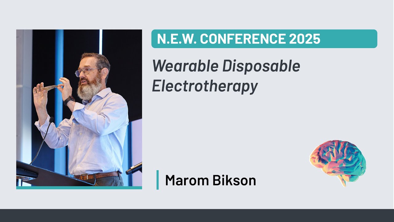 AphasiaLab's tweet card. N.E.W. Conference 2025 | Marom Bikson: Wearable Disposable Electrot...