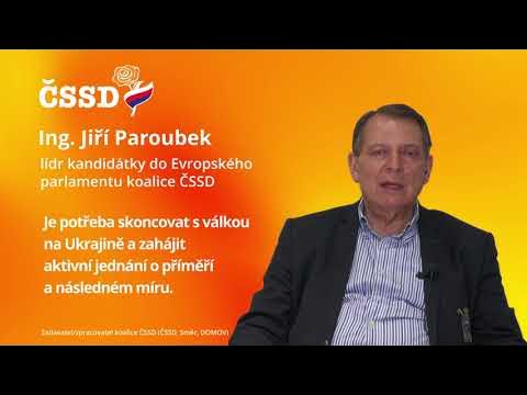CSSDlidem's tweet card. Jiří Paroubek - ČSSD podporuje jednání o míru.