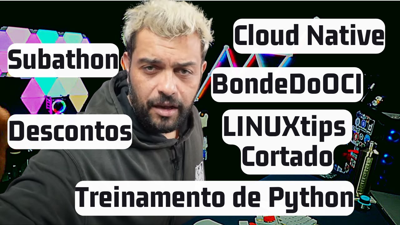 LINUXtipsBR's tweet card. Treinamento de Python, Certificação e workshop free Cloud Native e...