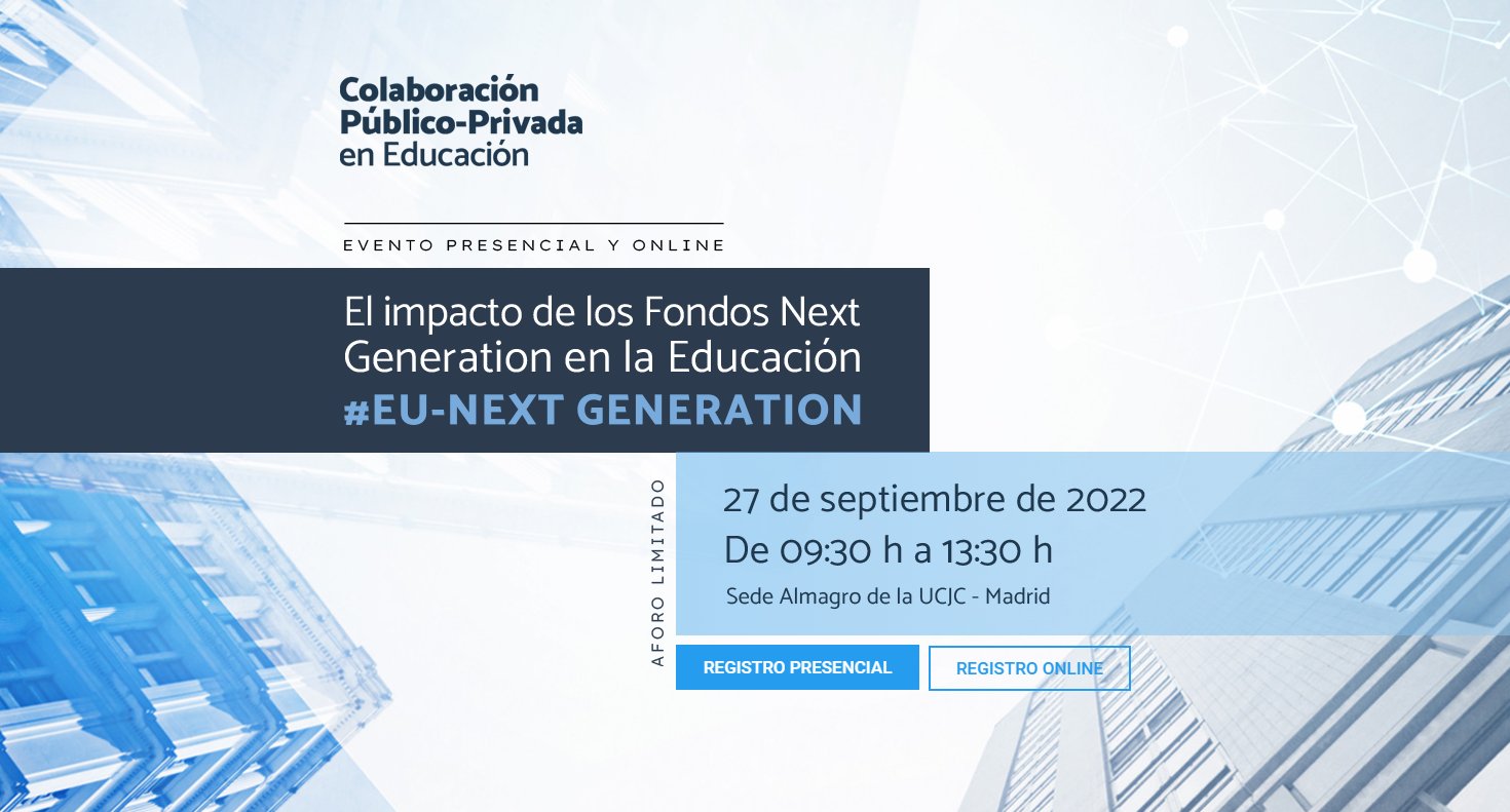 Glb_Learning's tweet card. El impacto de los Fondos Next Generation en la Educación #EU-NEXT GENERATION. 27 de septiembre de 2022. 9:30 h a 13:30 h