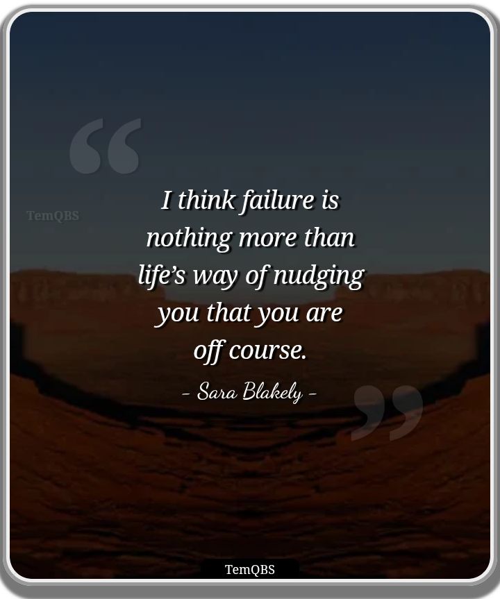 TemTeeBlog's tweet card. The quote sees failure as a helpful signal for redirection rather than a...