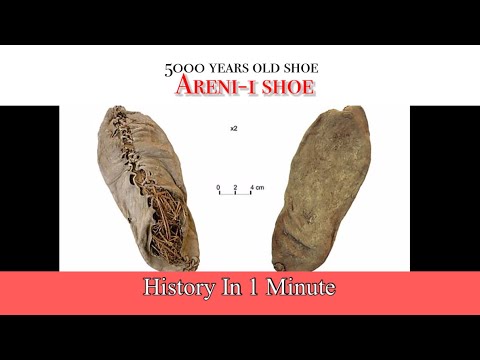ancientory's tweet card. [12] 5000 Years Old Shoe | Areni-1Shoe | HistoryIn1Minute