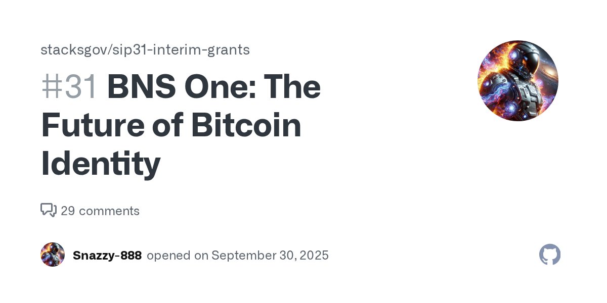 TheOneNFT's tweet card. 🙂 Applicant Information Email: 888snazzy@gmail.com Twitter: @one_bns Main project/association: BNS One – the go-to platform for BNS management and marketplace. Notable ecosystem achievements or...