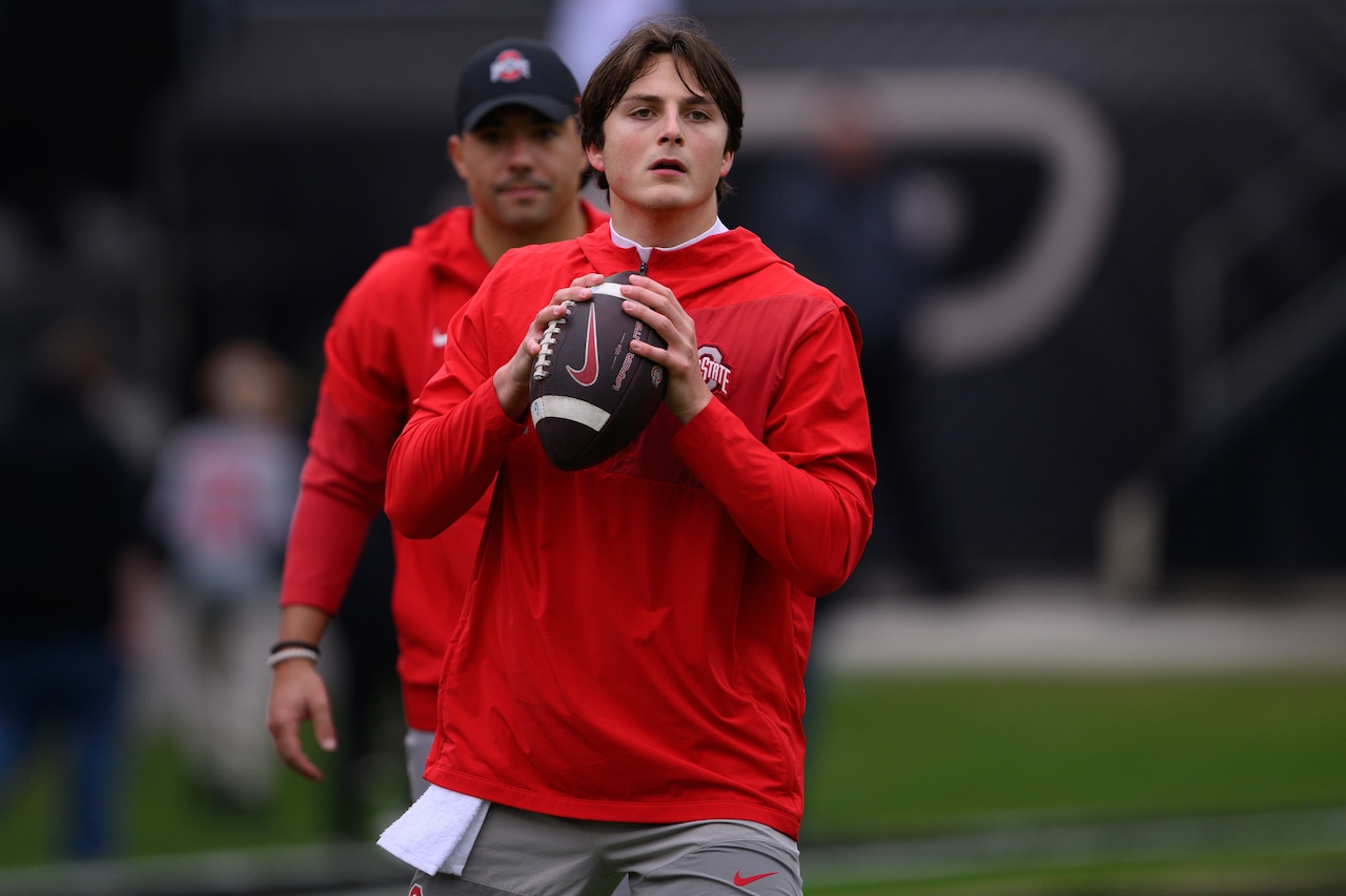 skrajisnik3's tweet card. Ohio State football's Julian Sayin has a strong case for the Heisman Trophy. How does his resume compare to others potentially on the ballot?