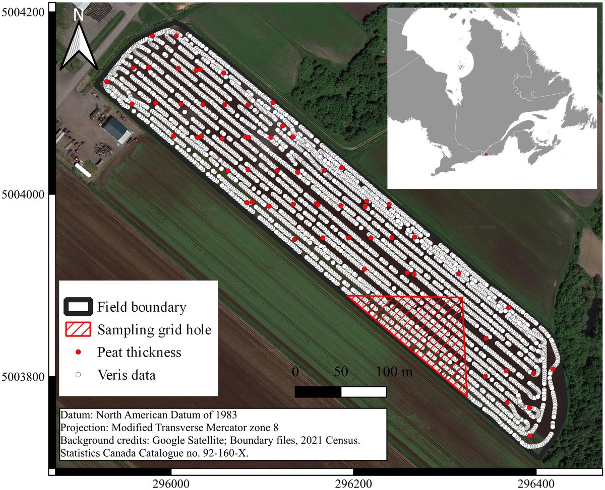 FrontSoilSci's tweet card. The increased adoption of proximal sensors has helped to generate peat mapping products; they gather data quickly and can detect the peat-mineral later bound...