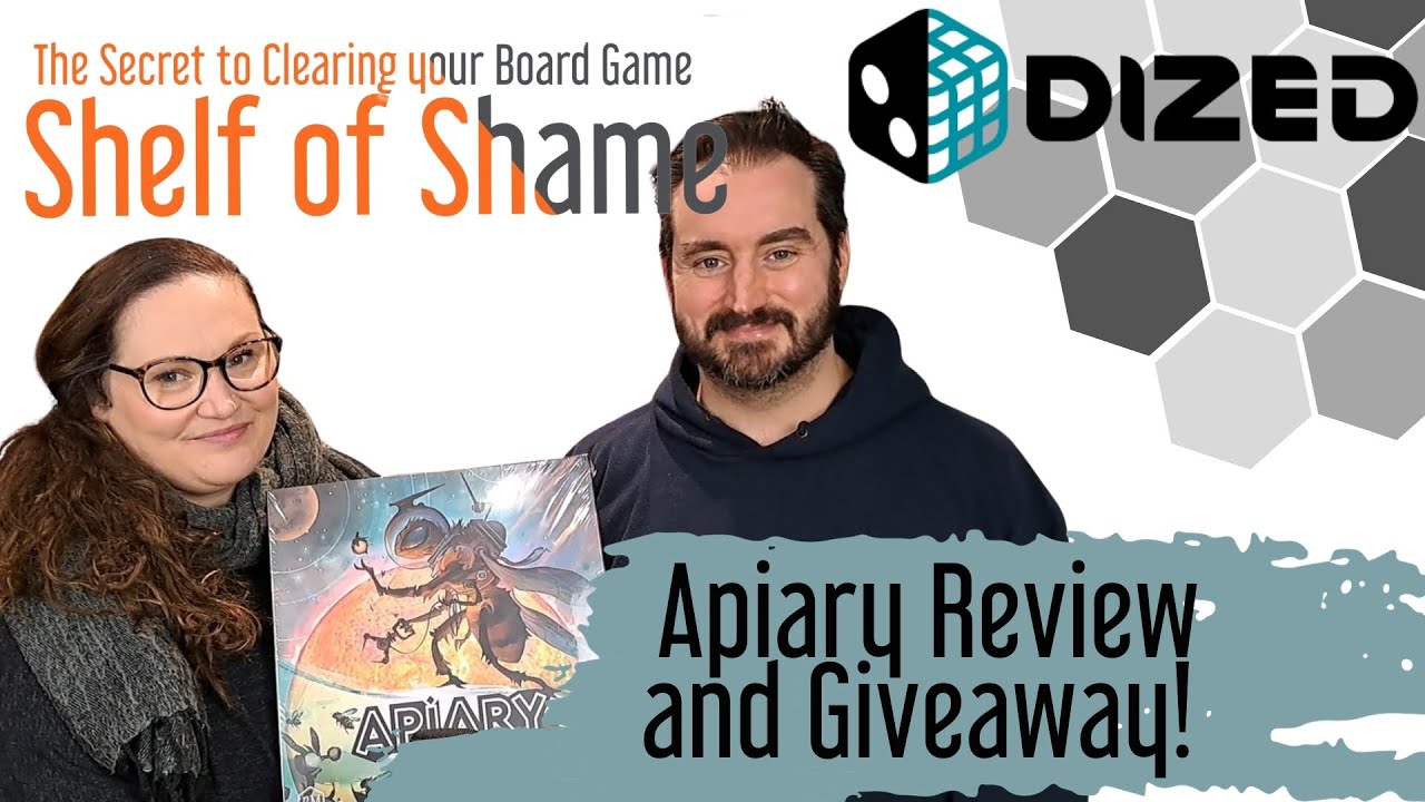 BoxedMeeples's tweet card. Secret to Clearing your Board Game Shelf of Shame - Apiary Review...