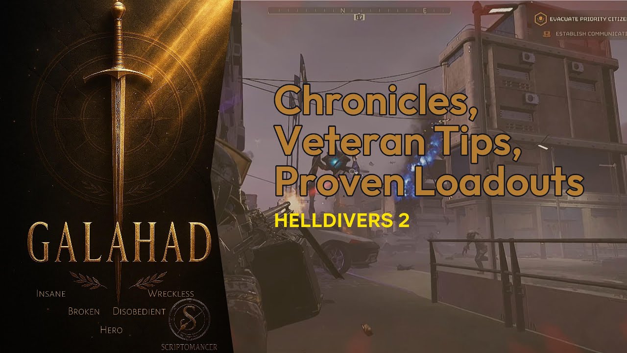 Scriptomancers's tweet card. Chronicles, Tips, Loadouts - Galahad