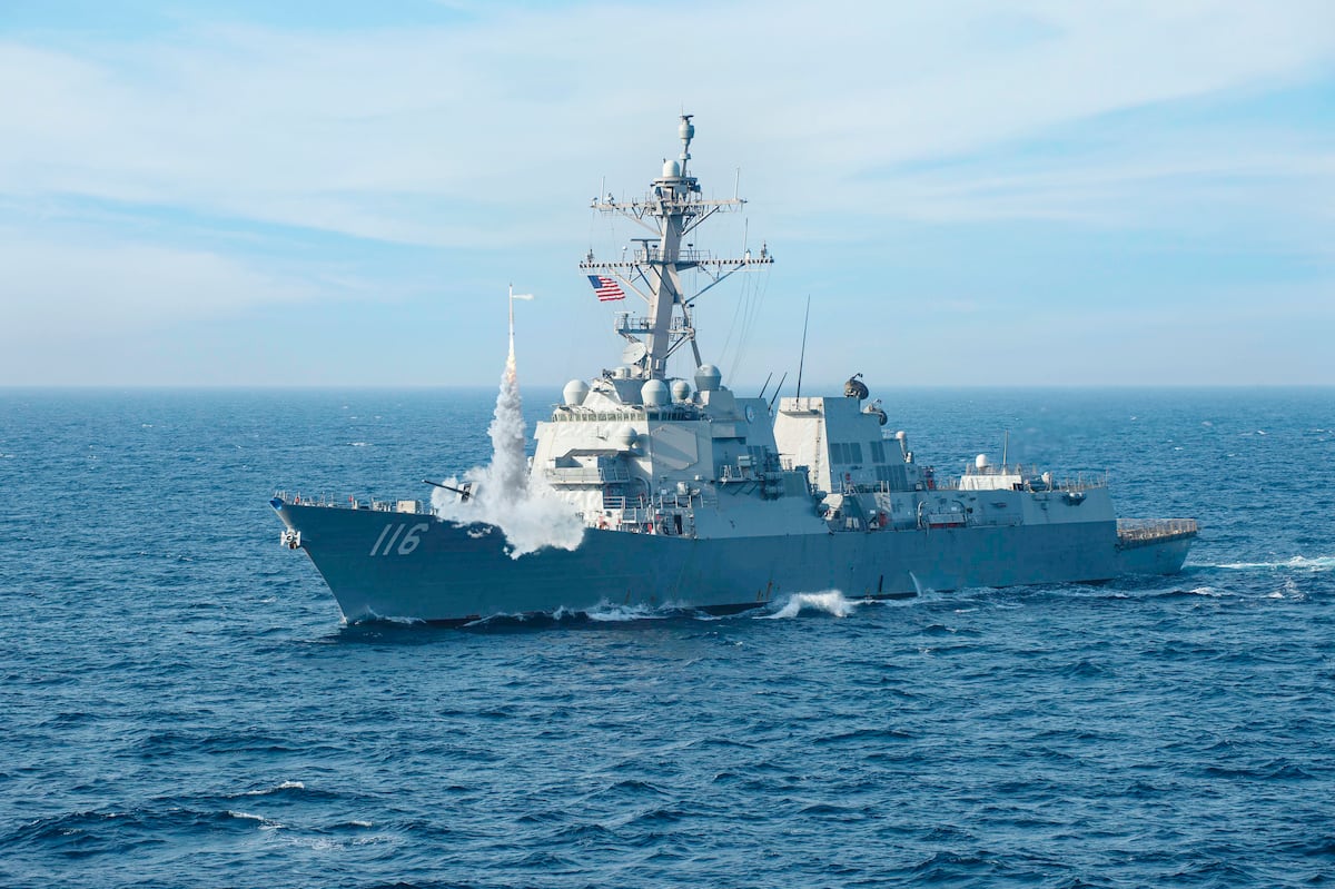 defense_news's tweet card. Lockheed Martin is planning a major live-fire test to prove the most advanced Patriot missile can be integrated with the Aegis Combat System.