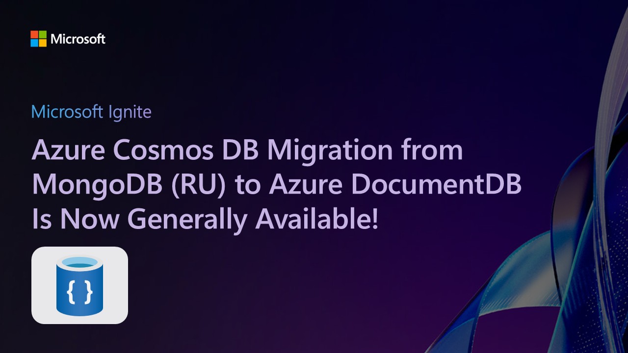 devdigest_today's tweet card. Azure DocumentDB with MongoDB compatibility now supports cost-free online migration from RU-based Cosmos DB, delivering seamless, zero-downtime transitions via the Azure portal.