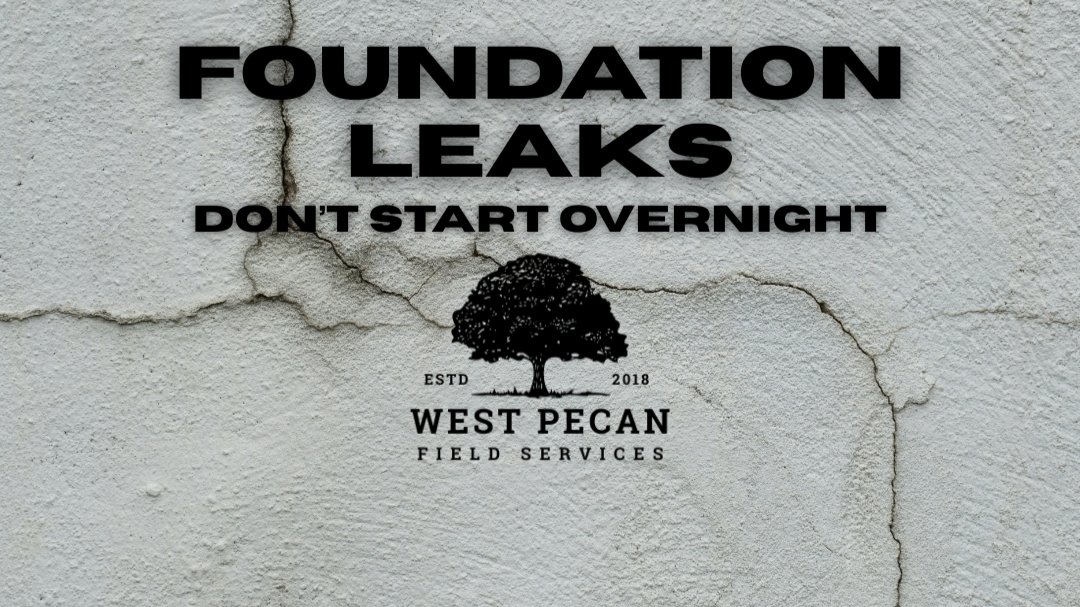 wpfieldsvcs's tweet card. Just got back from helping a friend who found water under the flooring in his home — and all signs point to a foundation leak. Here in Central Texas, this kind of issue is unfortunately common.