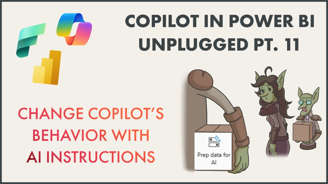 techiedancer's tweet card. Copilot in Power BI Unplugged: Part 11 - Improving or Changing...