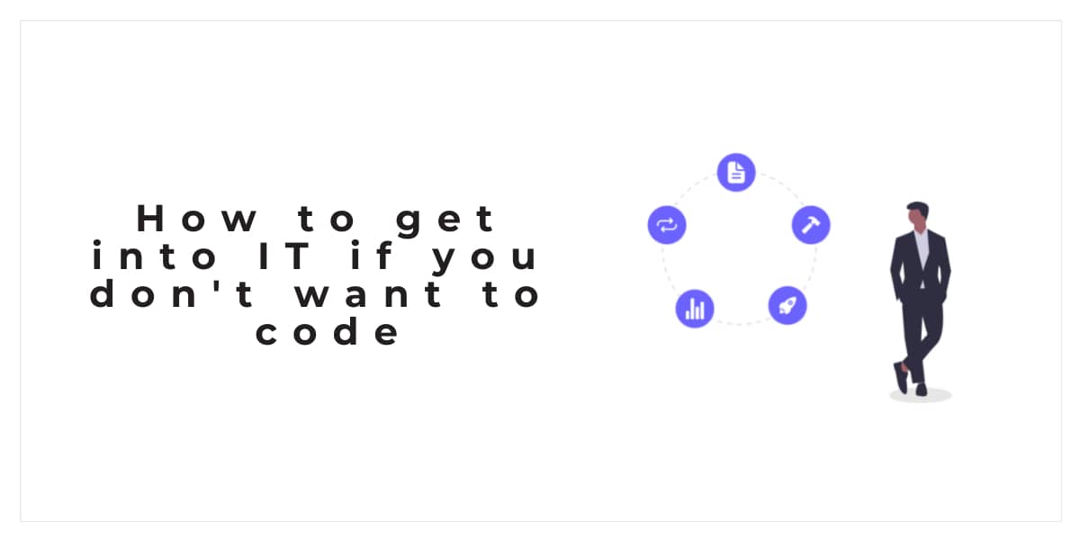 ourcodeworld's tweet card. Learn how to get into IT if you don't want to code.