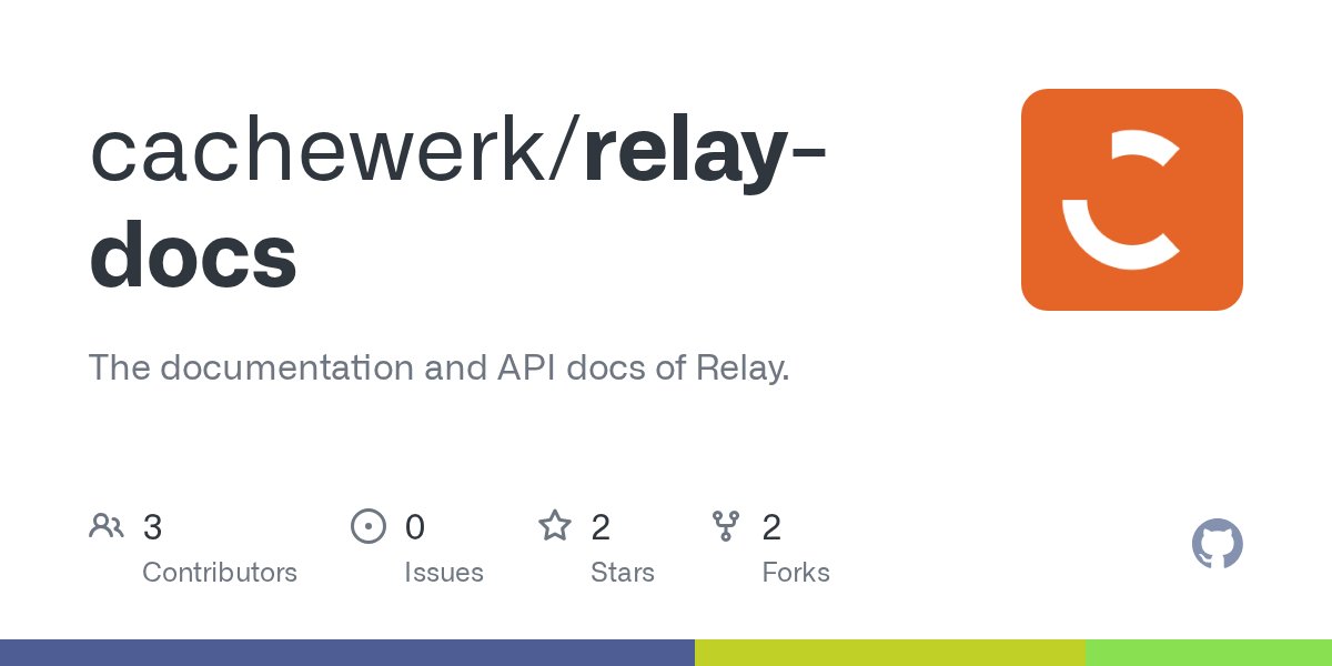 RelayPHP's tweet card. The documentation and API docs of Relay. Contribute to cachewerk/relay-docs development by creating an account on GitHub.