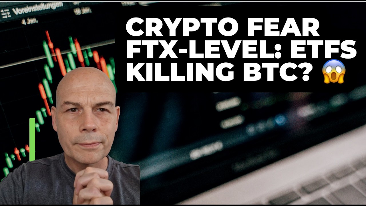 crypto_lunatic_'s tweet card. Crypto Fear FTX Level: ETFs Killing BTC? 😱