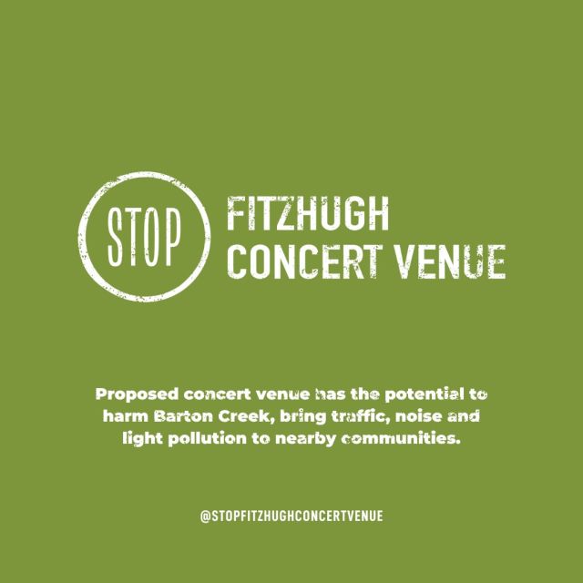 StopFitzhughCon's tweet card. Proposed concert venue has the potential to harm Barton Creek, bring traffic, noise and light pollution to nearby communities. Type in your address and see how you might be impacted by the proposed…
