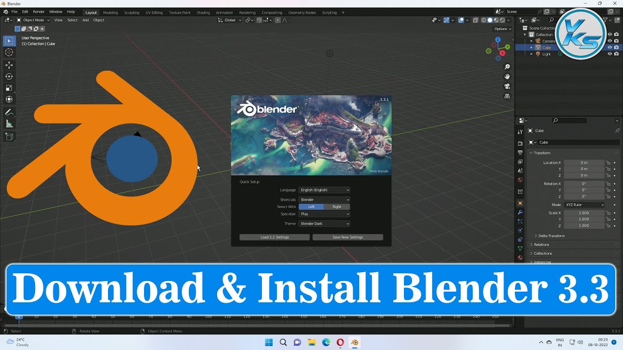 vksytc's tweet card. ✅ How To Download And Install Blender 3.3 On Windows 11/10