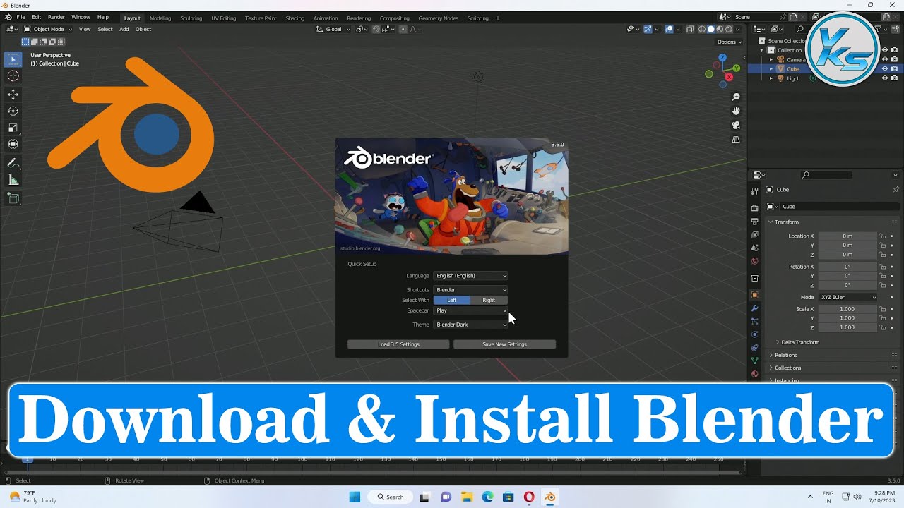 vksytc's tweet card. ✅ How To Download And Install Blender 3.6 LTS On Windows 11/10