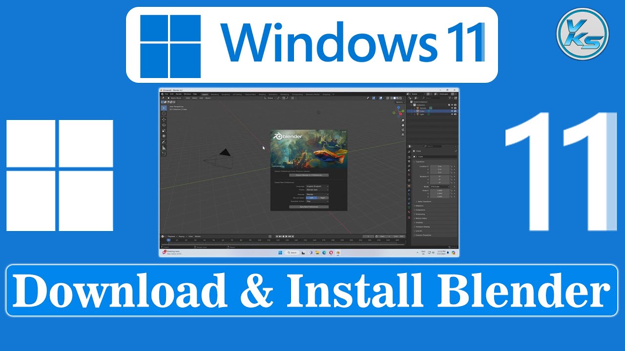 vksytc's tweet card. ✅ How To Download And Install Blender 4.2 On Windows 11