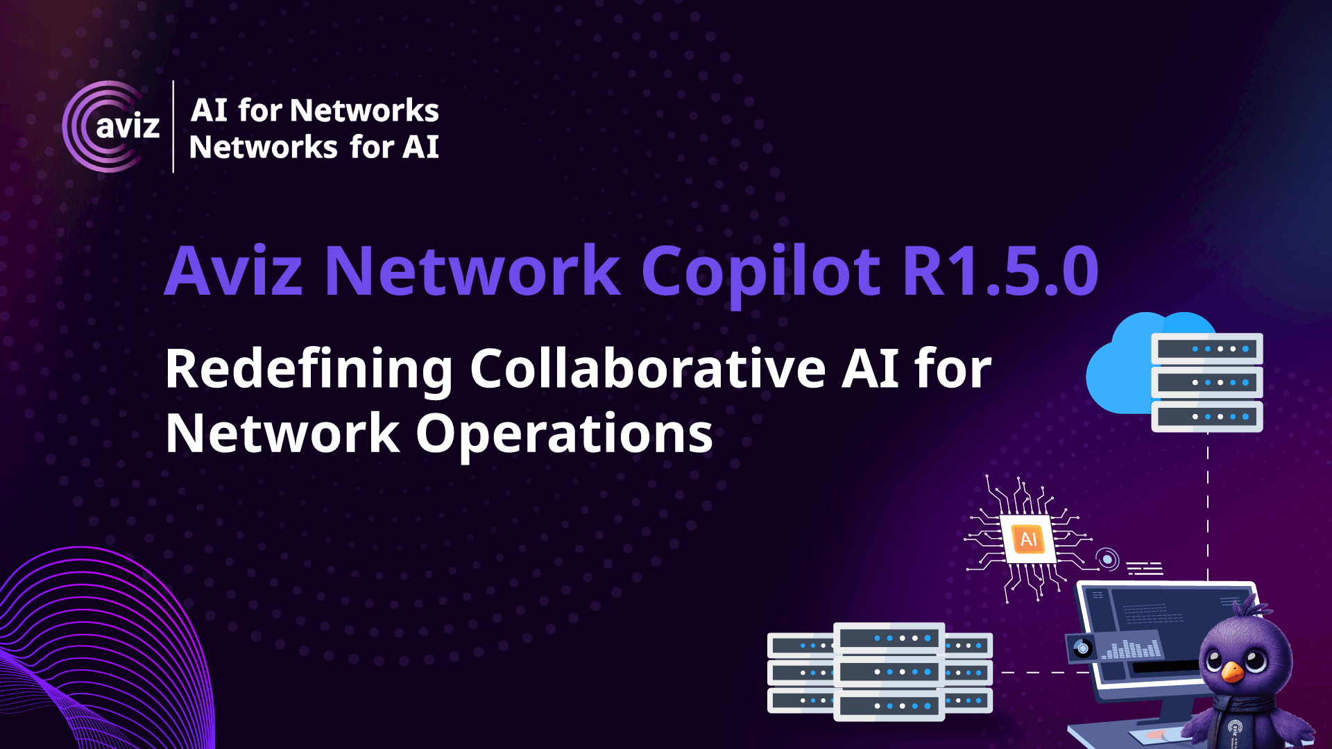 AvizNews's tweet card. Discover how Aviz Network Copilot R1.5.0 transforms NetOps with multi-user AI chat, project workflows, intelligent data management, and deep observability features.