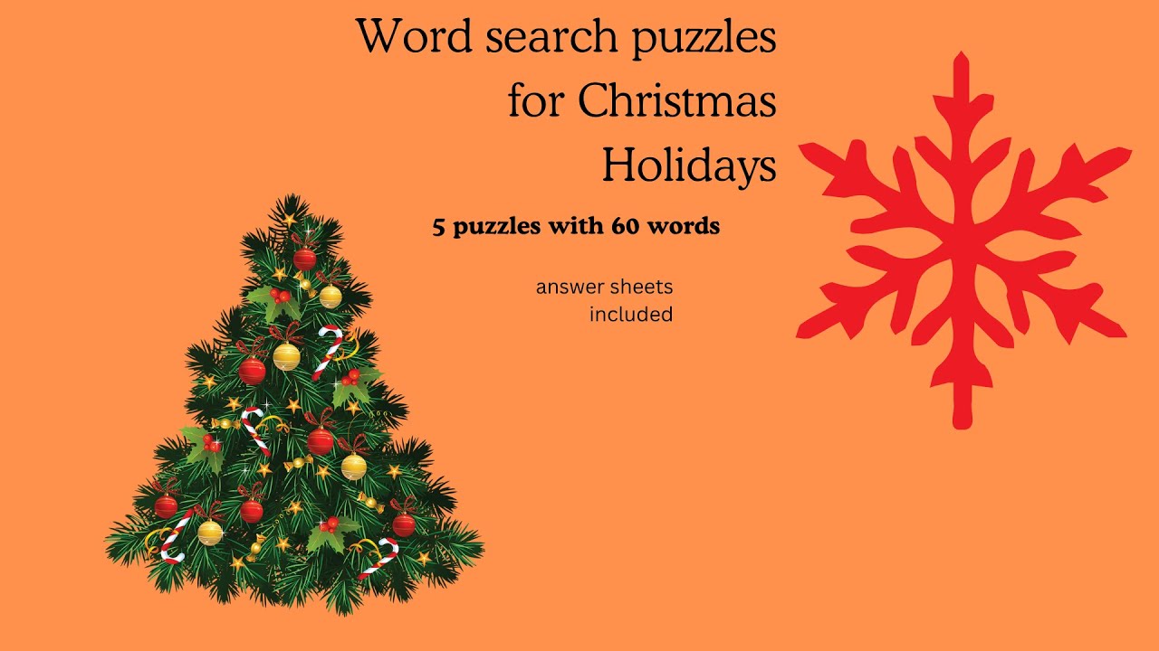technocrayts's tweet card. Christmas word search puzzle 2025