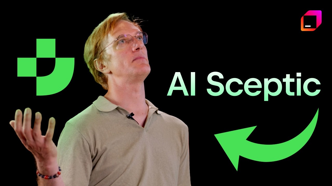 antonarhipov's tweet card. AI Skeptic Codes with Junie AI Agent for the First Time