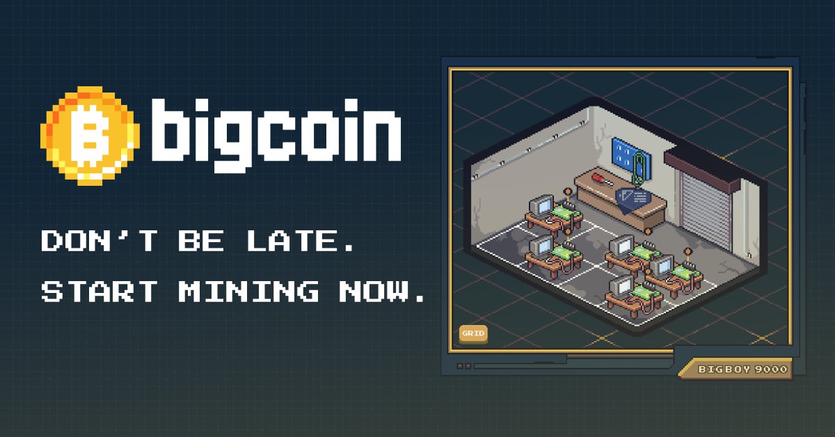 ASquires1386's tweet card. BigCoin