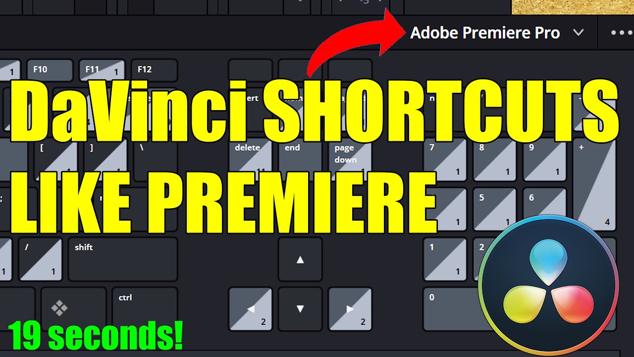 BhupinderTube's tweet card. DaVinci Resolve Keyboard Shortcuts Like Premiere Pro | Quick Custom...