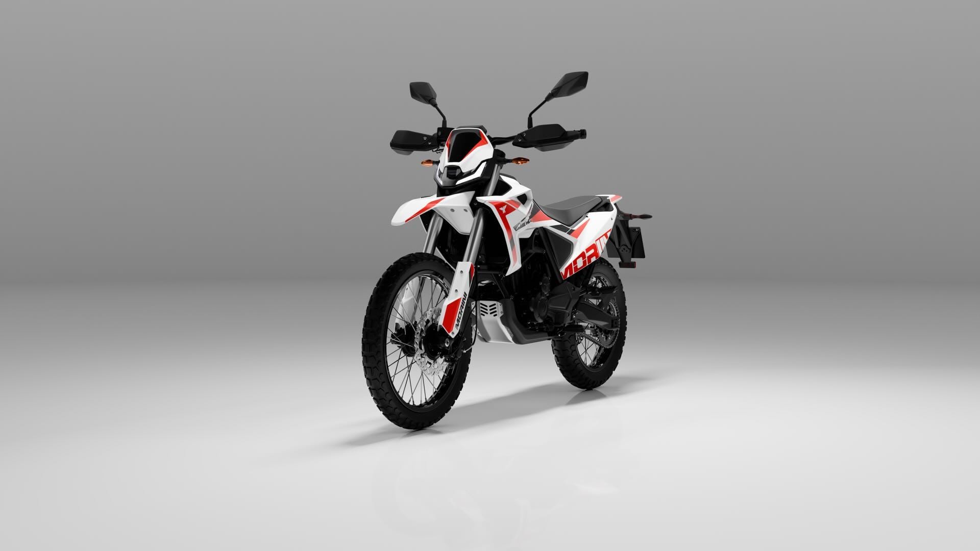 thrust_zone's tweet card. 2026 Moto Morini Kanguro Revealed - The suspension features a 41 mm fork and a monoshock combined with progressive linkage