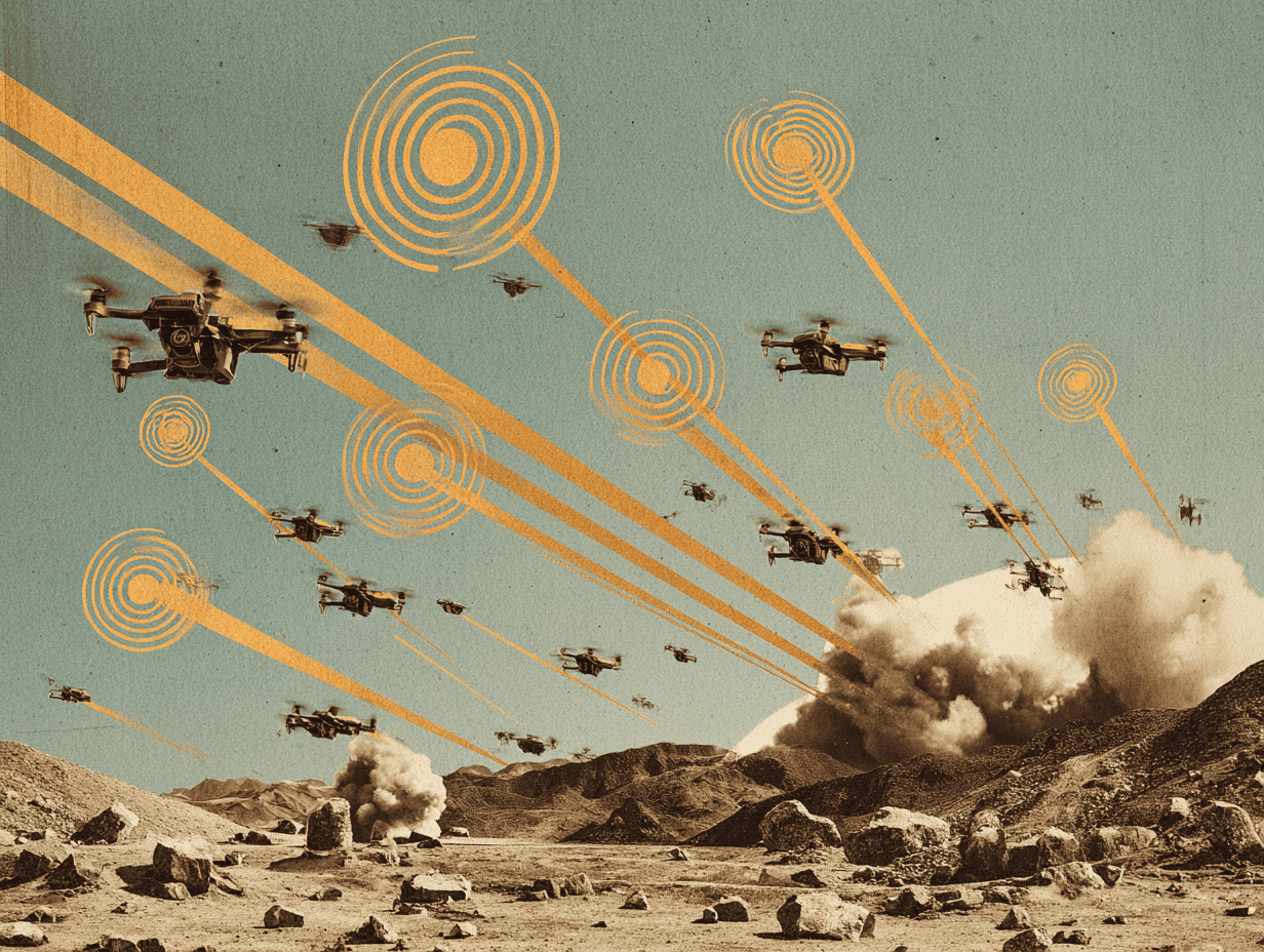 IveBeenMugged's tweet card. The U.S. military tests a powerful new defense against drone swarms.