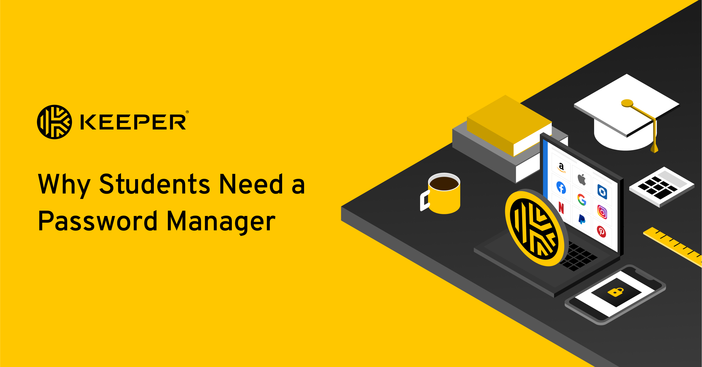 keepersecurity's tweet card. Learn what a password manager is, how a password manager benefits students and why Keeper is the best password manager for students.