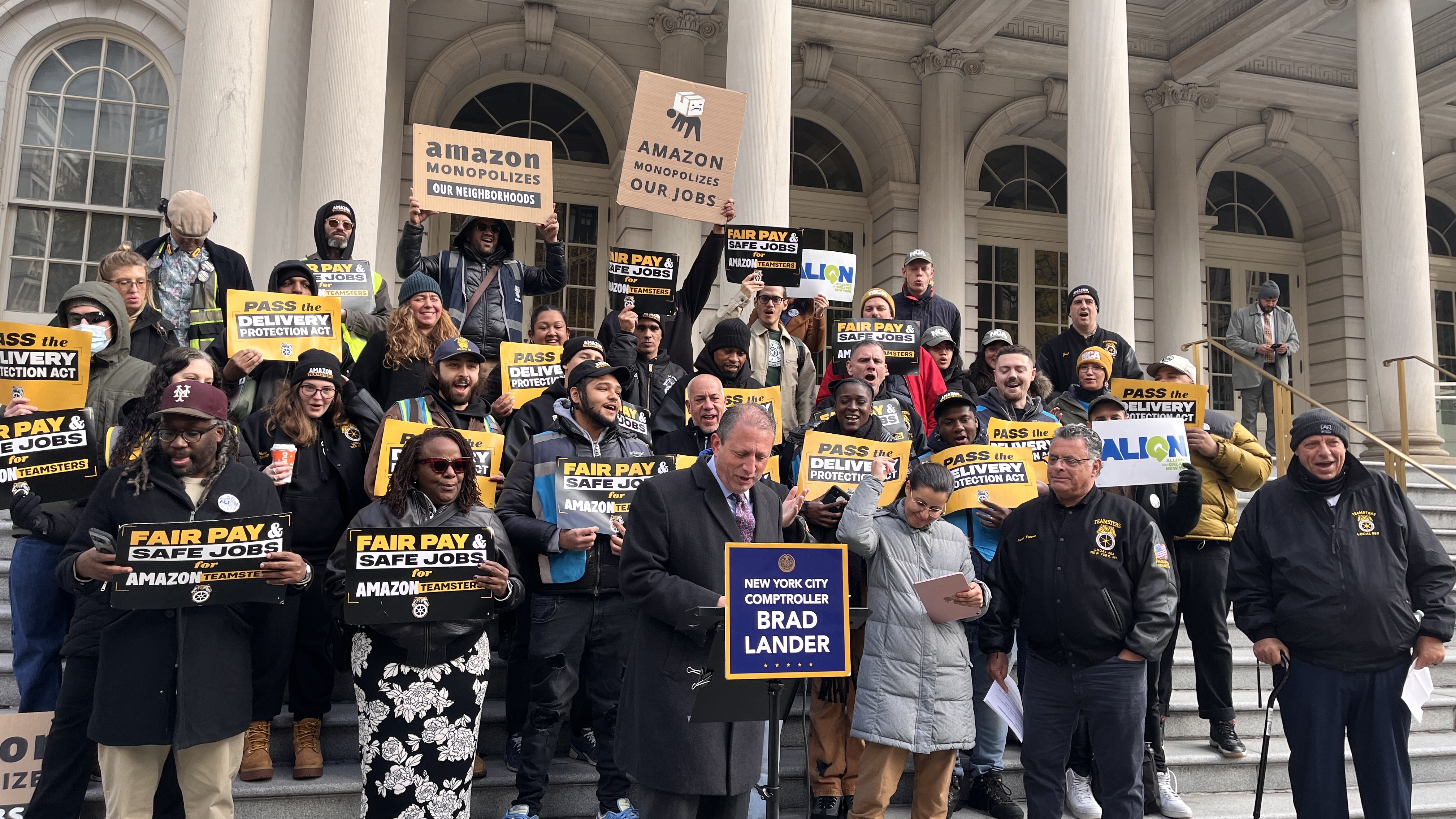 NYCComptroller's tweet card. Injuries are increasing near last-mile warehouses and advocates want to change the model for more accountability.