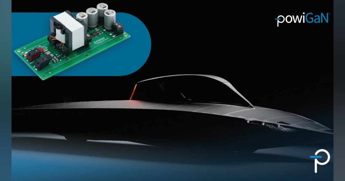 ElectronicDesgn's tweet card. Power Integrations’ ref design kit gives eco-racers a turnkey solution for a reliable auxiliary power supply that can be used in solar-powered race cars.