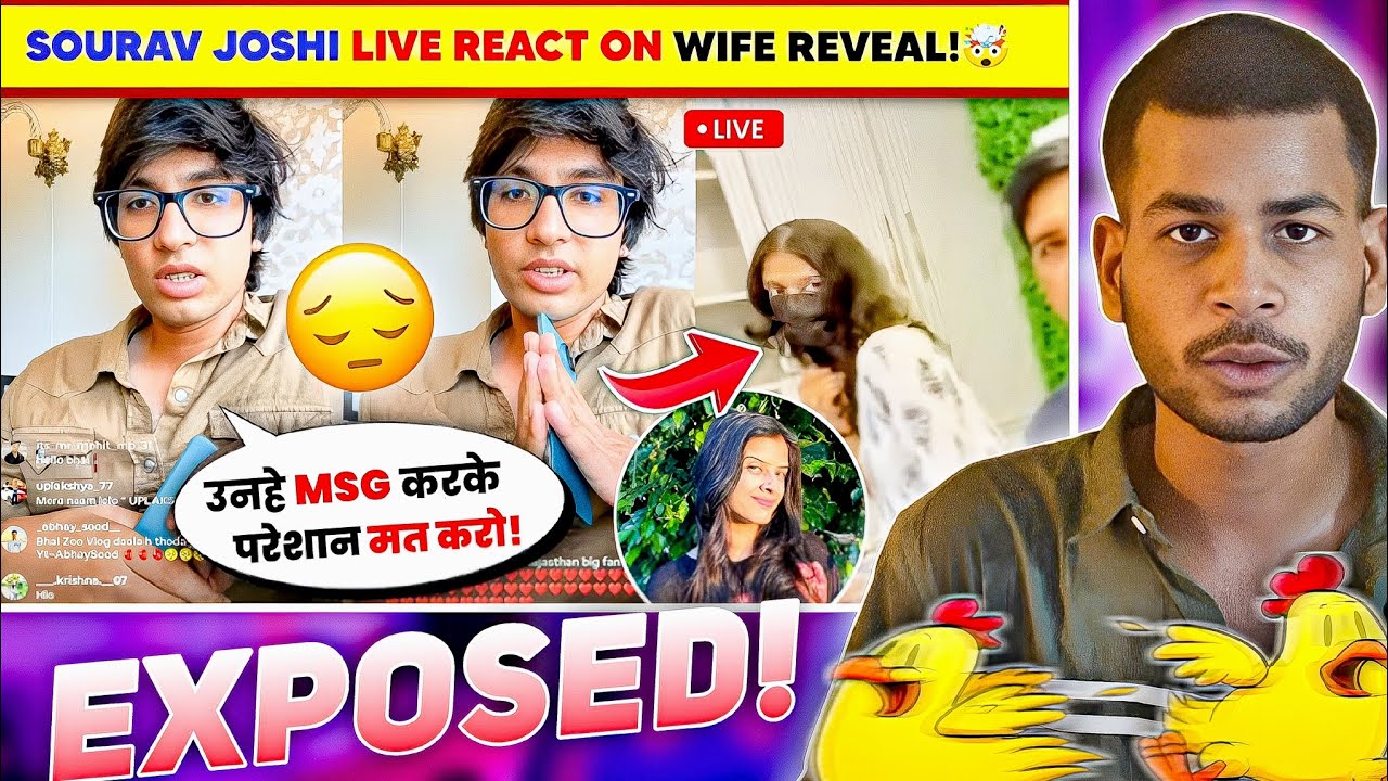 Rikesh_09's tweet card. Sourav Joshi Found His Wife? 😳 Real Face Reveal With Proof EXPOSED!...
