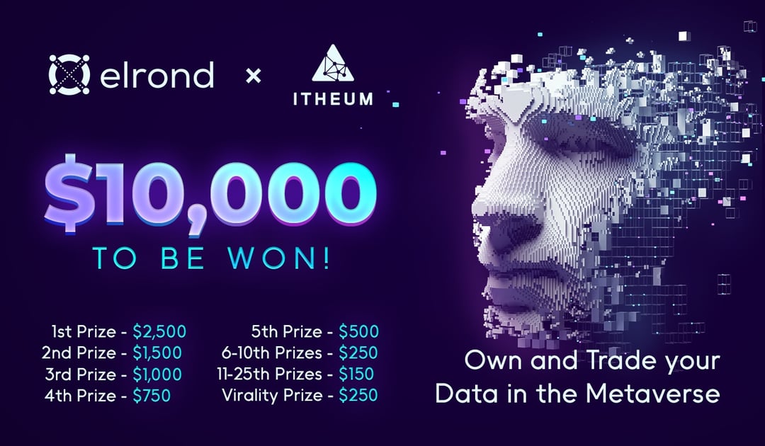 MultiversX's tweet card. Itheum is the world’s first decentralized multi-chain data brokerage platform that empowers users and businesses to own and trade their data in Web3 and the Metaverse. Discover Itheum and earn EGLD...